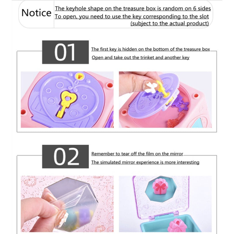 Surprise Treasure Box Children's Surprise Box Magic Treasure Box Princess Demolition Blind Box Boy Girl Random Color Toy