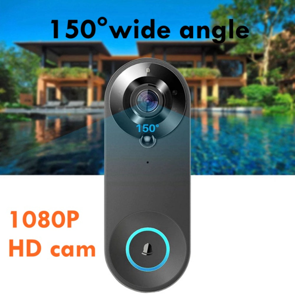 Tuya Smart Video Doorbell Camera 1080P WiFi Video Intercom Door Bell Camera Two-Way Audio Works With Alexa Echo Home Cam