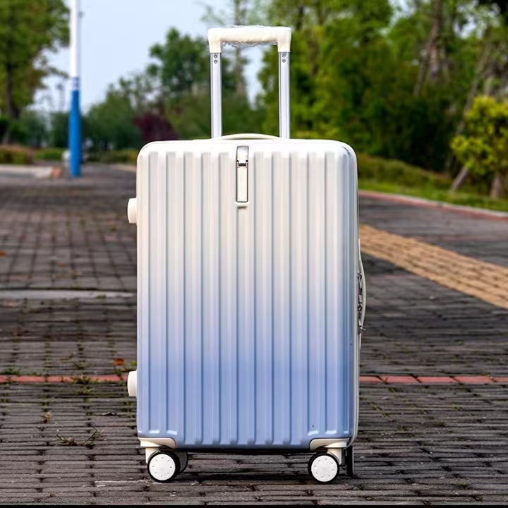 New gradient color luggage high value trolley case for men and women large-capacity student password luggage