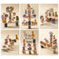 1Set Montessori Toys Busy Board Games Balancer For Children Learning Education Baby Memories Animal Shape Stacking Toys