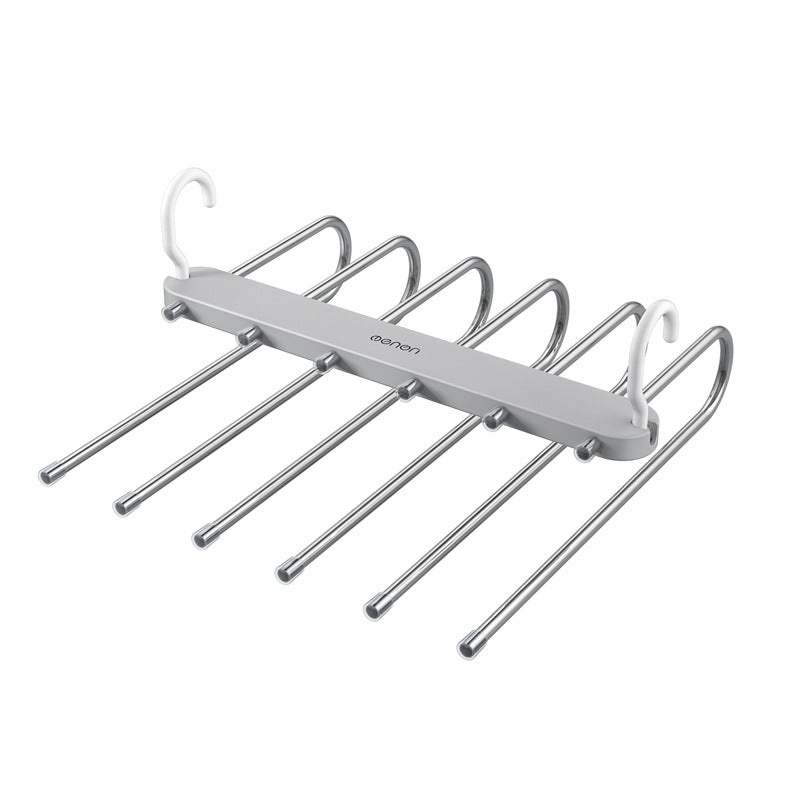 Folding Pants Rack Multifunctional Multi-Layer Hanger Household Magic Seamless Clip Wardrobe Storage Handy Tool Clothing