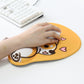 Ergonomic Gel Mouse Pad with Wrist Rest Support Pad Gaming Mouse Pad with Milk Cloth Cute Corgi Dog Soft Comfortable Pad