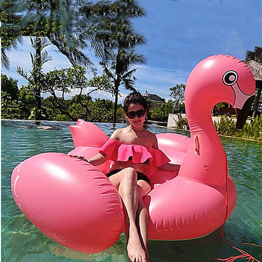 Large floatie beach flamingo inflatable float swimming pool party floats