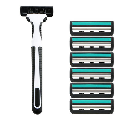 Travel Shaver 6 Refills Razor Cheap Value Singapore Starter Kit 3-Blade