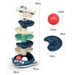 Children Rolling Ball Tower With Light Music Baby Building Block Slot Track Toy Toddler Educational Toy