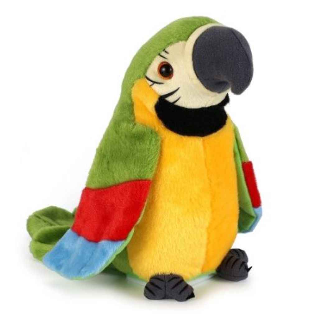 Cute Toy Musical Plush Stuffed Toy Parrot Talking Bird Preschool Kids Baby Toys Cartoon Good Playmate For Kids Education