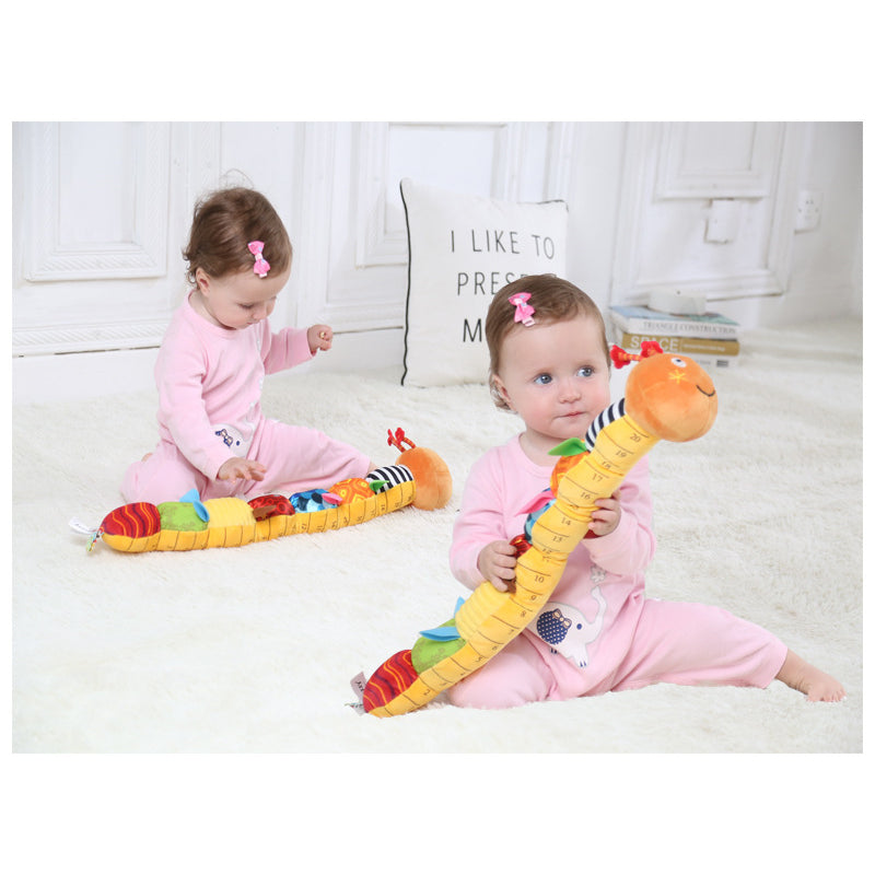 Infant Baby Musical Stuffed Animal Activity Soft Toys with Multi-Sensory Crinkle, Rattle and Textures, for Tummy Time