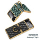 For Galaxy Z Flip 3 Case with Finger Ring Holder Ultra Thin Protective Back Cover Ring Plating Leather Screen Protector