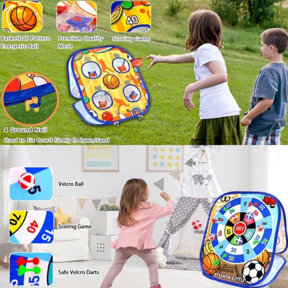 Creative Throwing Sandbags Sticky Ball Target Outdoor Game Darts Shooting Training Fun Cartoon Kids Toys Gifts Bean Bag