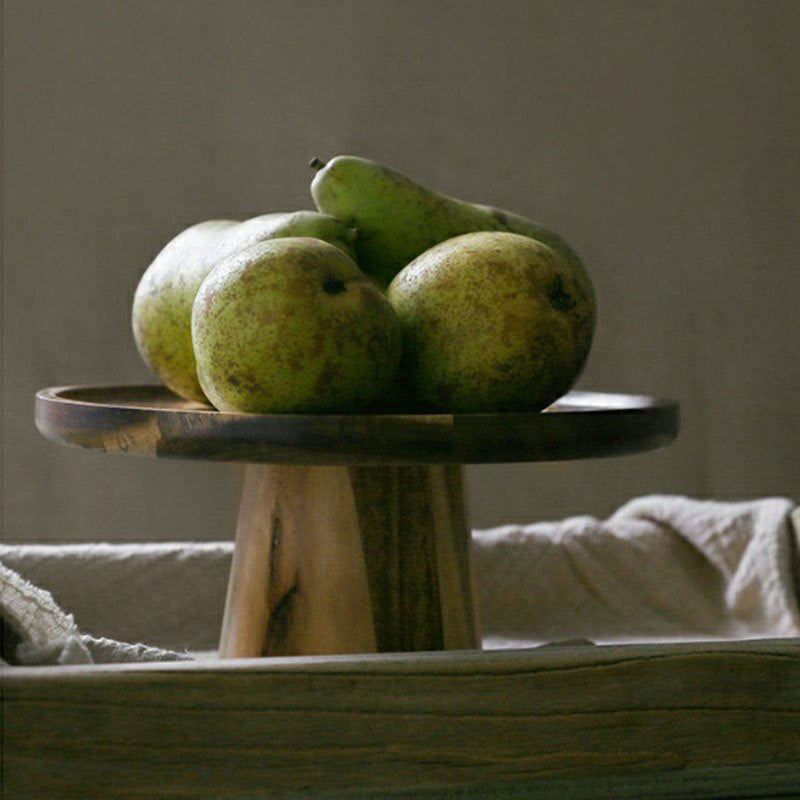 Cake Creative Food Dessert Eco Fruit Home Stand Natural Wood Photography Plate Serving Tray Japanese Style Wooden Tray