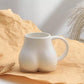 Creative Plump Cup With Sesame Glaze Ceramic Coffee Cup, Fun And Personalized Butt Mug, Niche Design, Korean Minimalist