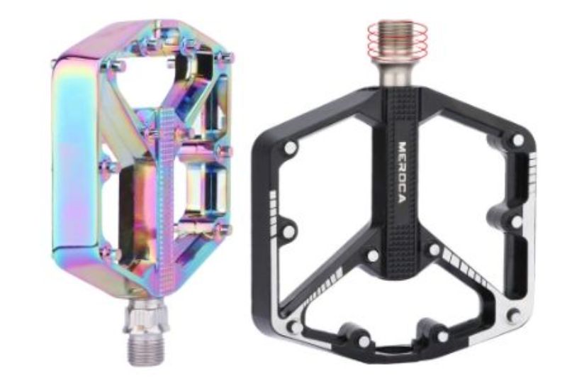 MEROCA Bicycle Sealed Pedal Mountain Road Bike Cycling Alloy MTB Pedals Ultralight Aluminum Alloy Anti-Skid