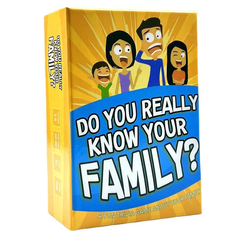 Do You Really Know Your Family A Fun Family Game Filled with Conversation Starters and Challenges