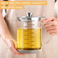 Grease Container with Strainer - ZDZDZ Large Capacity Frying Oil Storage Can with Lid, Oil Bottle with Filter for Cooking and Kitchen