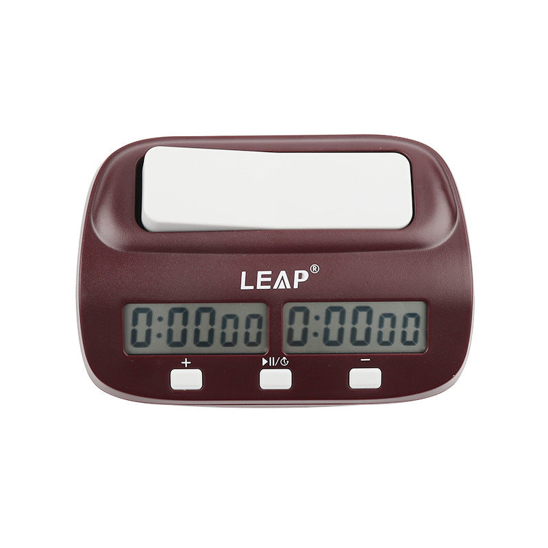 LEAP PQ9907S Digital Chess Clock I-go Count Up Down Timer for Game Competition Multi-functional Alarm Preset Stopwatch