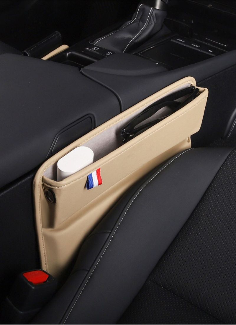 Car Seat Gap Storage Box Interior Seats Side Crevice Organizer Box Multi-function Car Storage Pocket Universal For Key