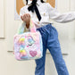 Children's Plush Waist Bag Unicorn Cartoon Shoulder Messenger Multicolor Cute Girls Rainbow Unicorn Embroidered Pattern