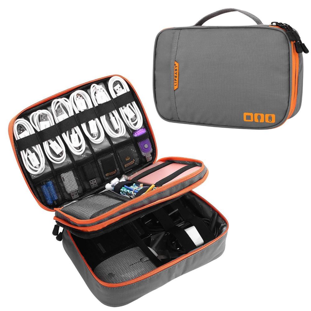 Travel Packing Organizers Storage Bags Portable Double Sided Gadget Bags Electronic Digital Organizer Waterproof Durable