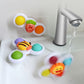 New Baby Pop It Bath Toy Fat Brain Rotating Flower Dining Table Sensory Toys Fidget Spinner Bring Joy To Baby Bathing