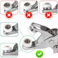 200 Sets 10 Colors Snap Fasteners Kit Metal Hollow and Solid Five Claw Buckle Set with Hand Pressure Pliers Tool DIY Sew