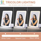Folding Travel Mirror Lighted Makeup Mirror with 80 LEDs 3 Colors Light Modes USB Rechargeable Mirror Rechargeable Batts