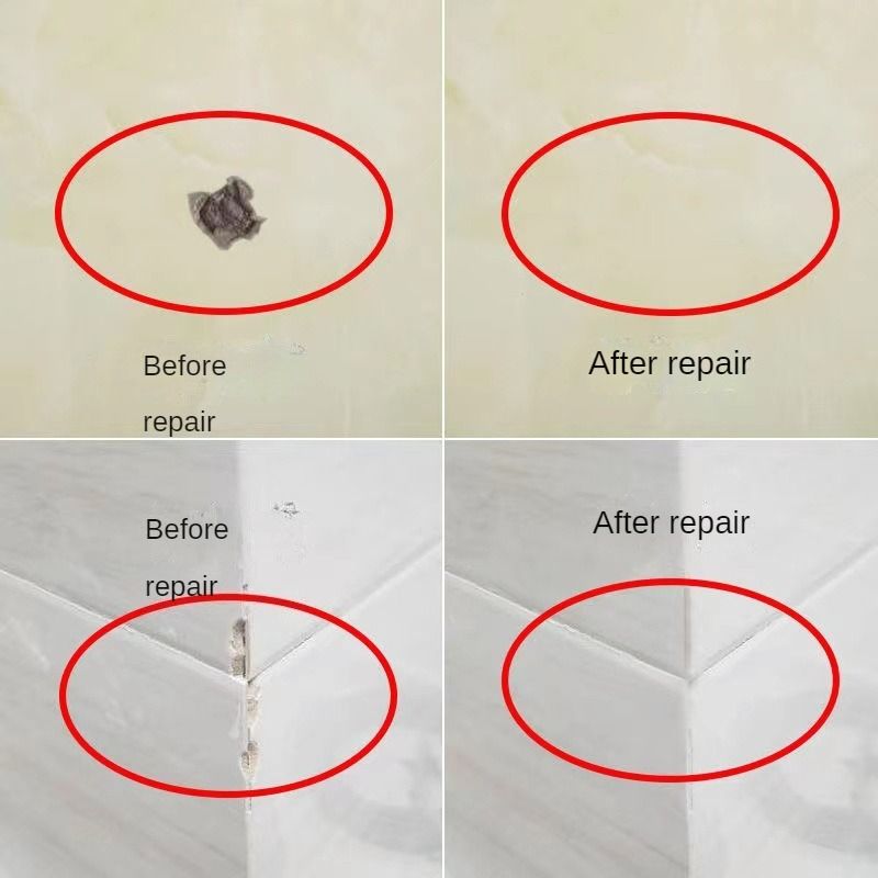 Ceramic Tile Repair Agent Gap Marble Repair Paste Quick Drying Ceramic Tile Hole Ceramic Washbasin Pool Floor Tile