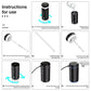 300mL Car Air Humidifier Aromatherapy Diffuser With LED Light Portable Rechargeable Aluminium Alloy For Auto Armo Home