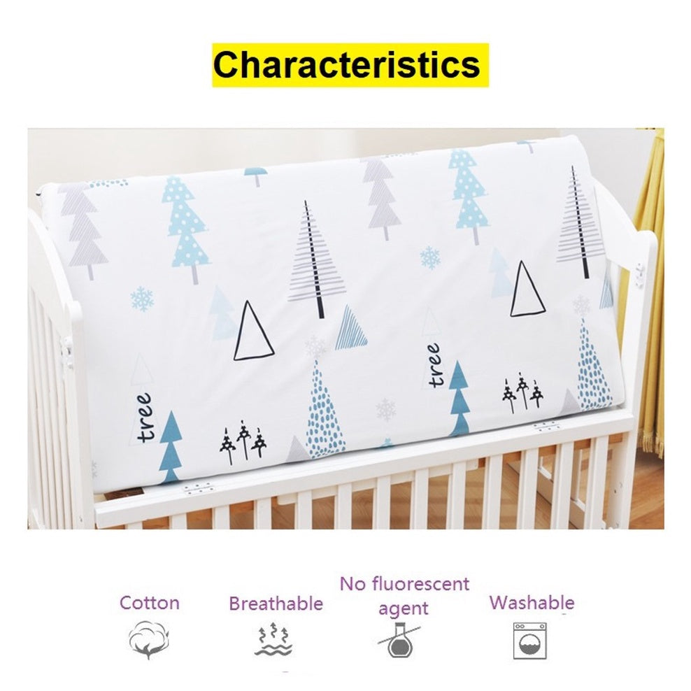 100% Cotton Baby Cot Fitted Sheet Bedsheet Comfortable Soft Mattress Cover Breathable Crib Bed For Infant And Toddler