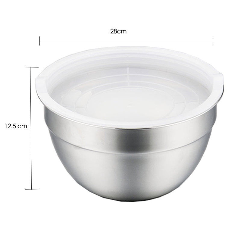 Premium Stainless Steel Mixing Bowl Salad Bowl Baking Usage Kitchen Cooking Mixing Bowls For Salad Cooking Baking Tools