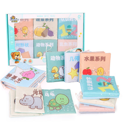 Children Chinese Pinyin Cloth Book Crinkle Sound Kids Storybook Educational Baby Crinkly