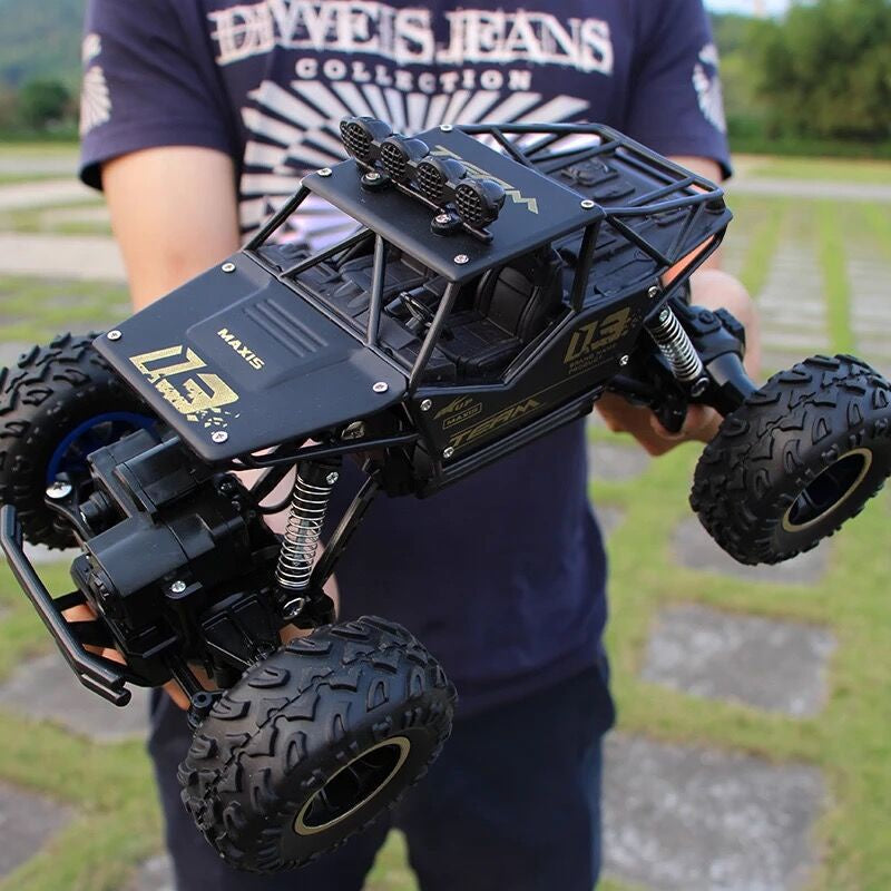 RC Drift Monster Truck Remote Control Toy Rock Crawler Rechargeable 4WD 2.4G High-Speed Big Monster Truck Off-road Kids