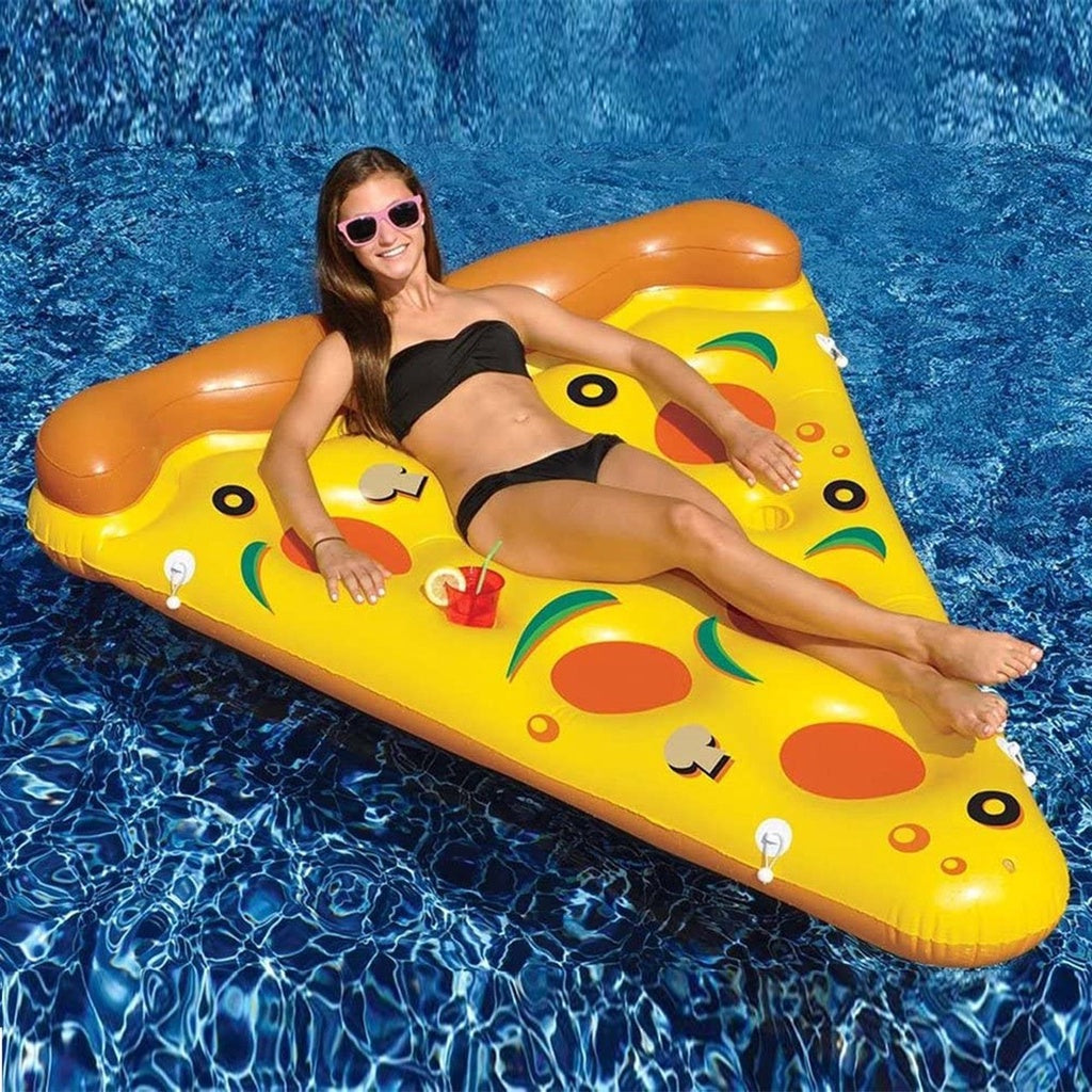 Large floatie beach pizza inflatable float swimming pool party floats