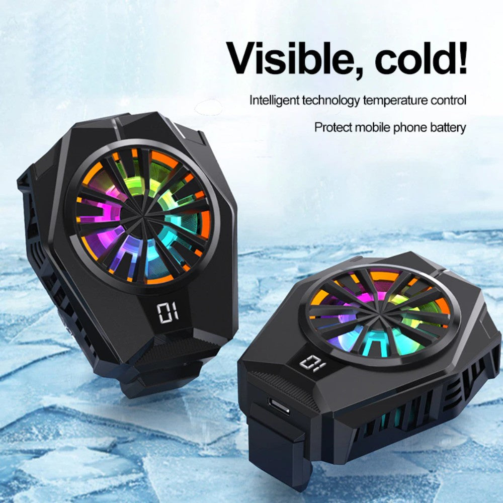 Universal Mini Mobile Phone Cooling Fan Radiator Turbo Hurricane Game Cooler Cellphone Cool Heat Sink For iPhone/Samsung