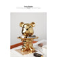 Ceramic Plating Violent Bear Ornaments Living Room Light Luxury Entrance Key Tray Storage Wine Cabinet Home Influencer