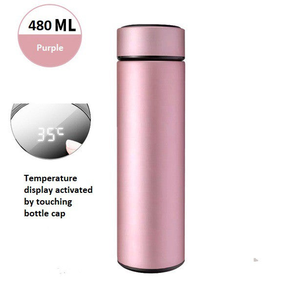 Vacuum Cup Insulated Hot And Cold Thermos Flask Water Bottle Thermal Temperature Cup Tumbler 480ML Easy and Durable