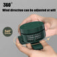 3 Colors Wearable USB Mini Fan Portable Mute Three Gears Wind Fans Adjustable Bladeless Clip-on Air Cooler 360 ° Adjust