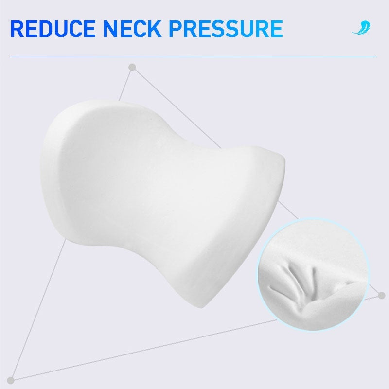 Car Headrest Seat Head Neck Rest Massage Memory Foam Cushion Office Chair Neck Pillow Support Protection Double Sided