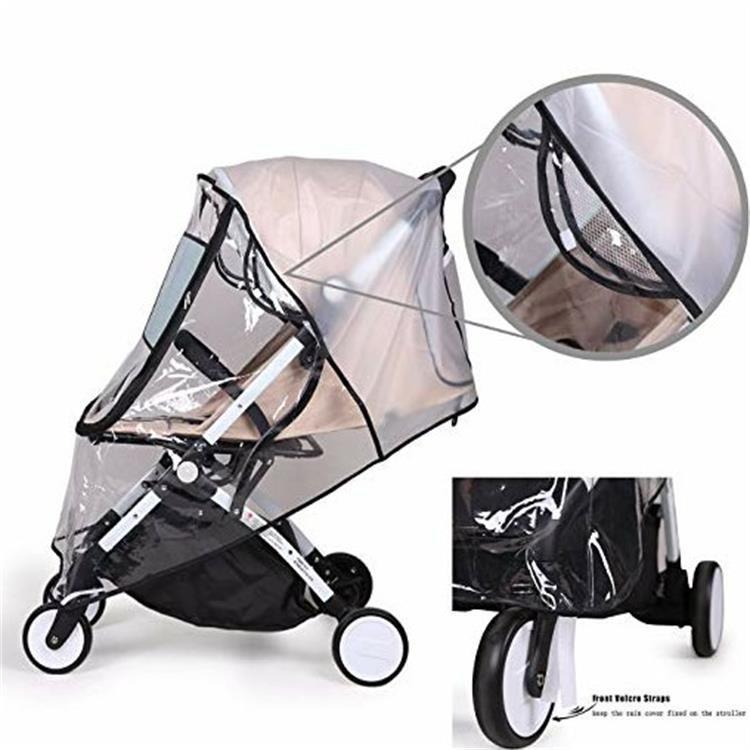 Baby Stroller Windproof Rain Cover All-Round Protection Large Observation Window Travel Essential Rain Cover