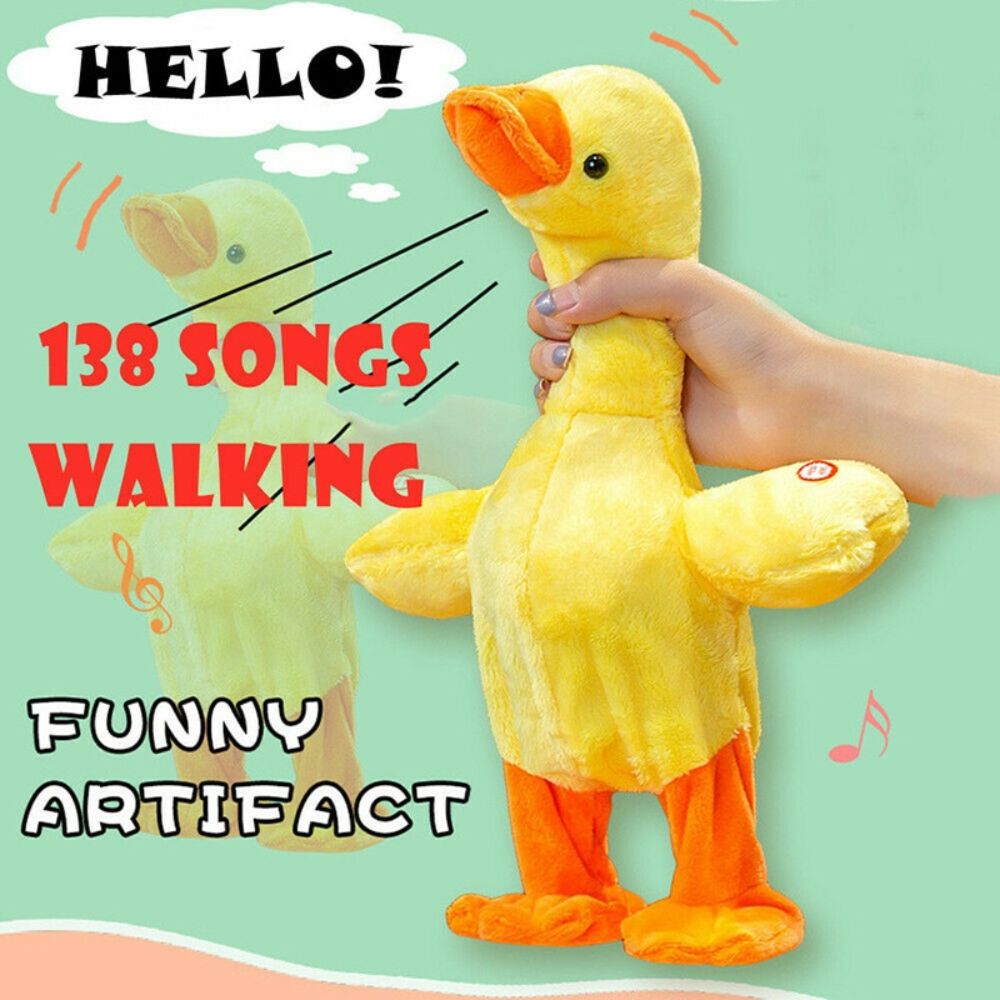 Talking Singing And Walking Duck Musical Duck Toy Dancing With 138 Music Fun Interaction Toy Multiple Functions Safe Kid