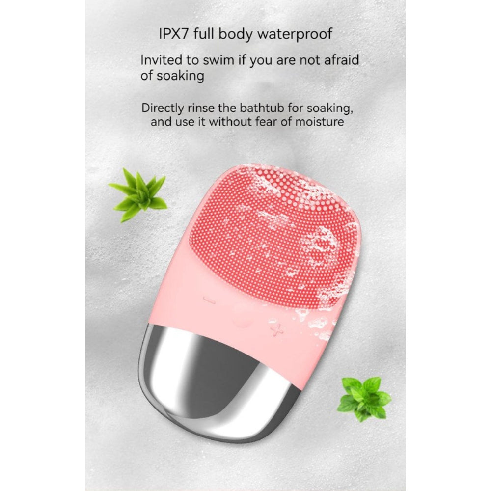 New Style Rechargeable Silicone Facial Cleanser Electric Waterproof Ultrasonic Face Washer Pore Cleaner