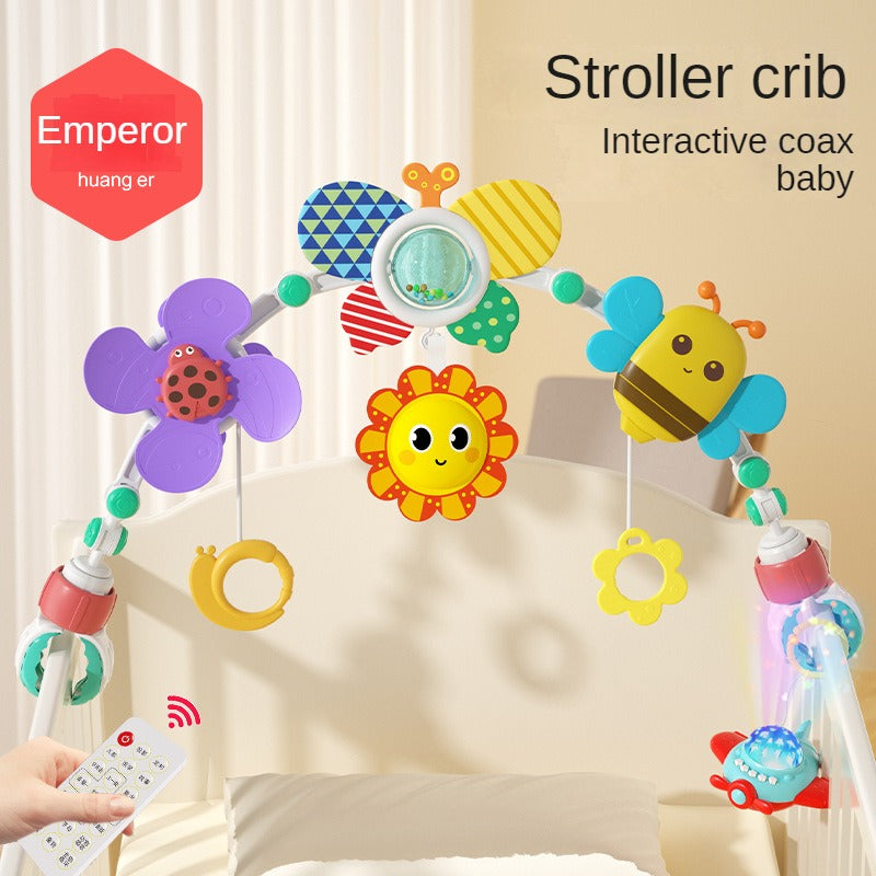 Baby Bed Bell Baby Toy Stroller Arch Musical Rattle Adjustable Clip Crib Mobile Hanging Bed