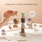 1Set Montessori Toys Busy Board Games Balancer For Children Learning Education Baby Memories Animal Shape Stacking Toys