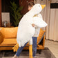 Super Soft Big White Goose Lying Down Pillow Plush Toy Duck Cute Big Goose Doll Pillow Bed Big Goose Stuffed Toys 90CM