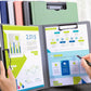 A4 File Folder Clipboard Writing Pad Memo Clip Board Double Clips Organizer Office Folders Papers Organizers Accessories
