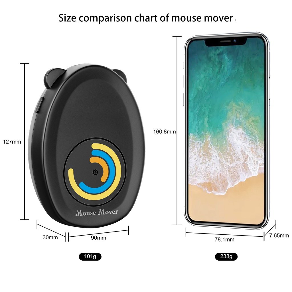 Beautiful USB Port Mouse Mover Keep Your PC Desktop Running no Software Required Random Mouse Mover Wake-up Mouse Mover