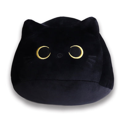 Soft Cute Cat Pillow Plush Black Cat Doll Cute Cat Doll Adorable Stuffed Comfortable Cartoon Super Soft Plush Toy Doll