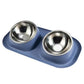 Raised Pet Dish Mess Proof Elevated Pet Bowl Dog Cat Food Water Bowls Leak proof Deepen And Widen Large Capacity Bowl
