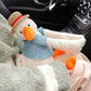 Lovely Duck Tissue Box Cute Paper Napkin Case Car Tissue Bag Creative Car Hanging Cartoon Napkin Holder Multi-function