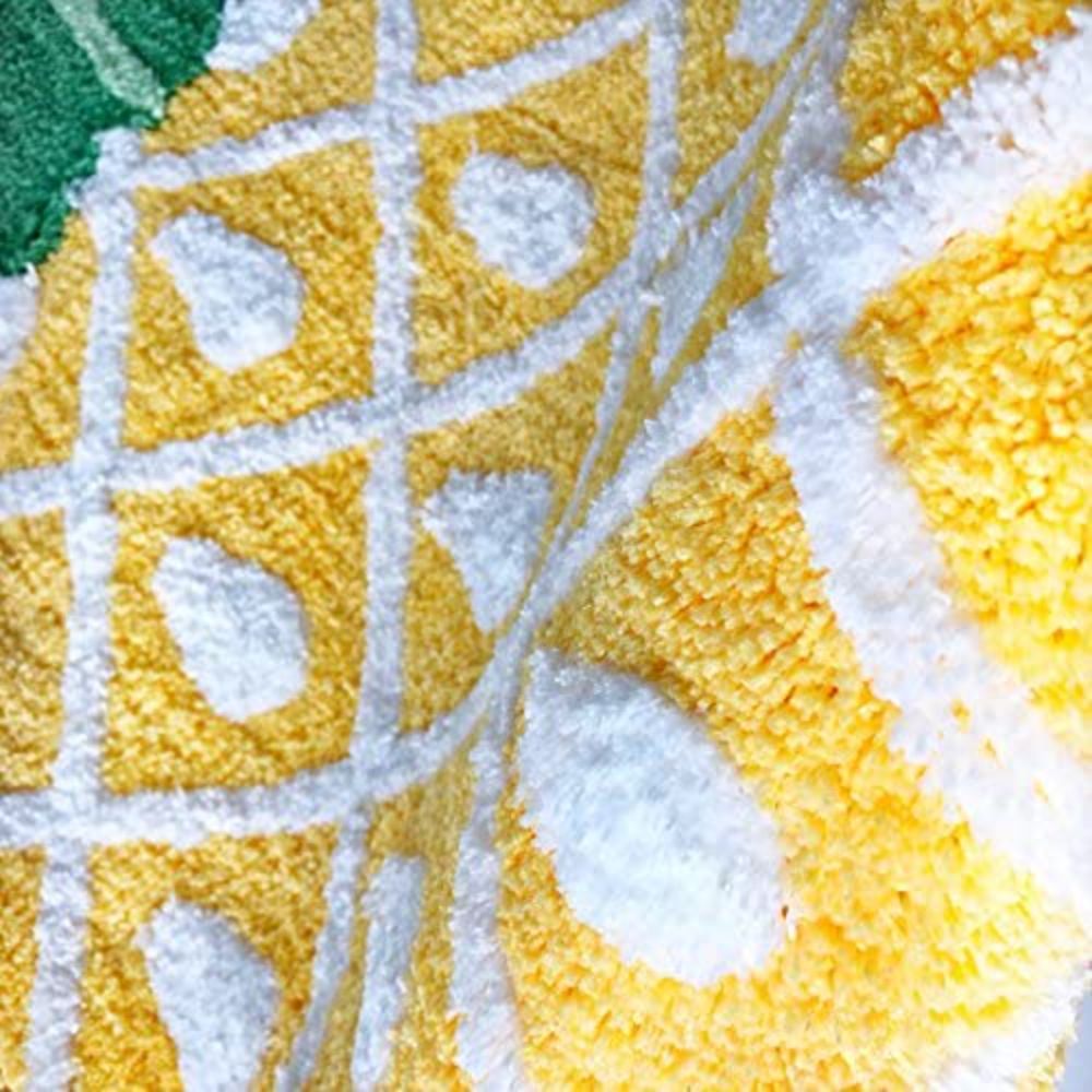 Pineapple Mat Creative Cute Door Mats Non-slip Mats Entrance Door Bathroom Mat Toilet Bathroom Carpet Fiber Microfiber