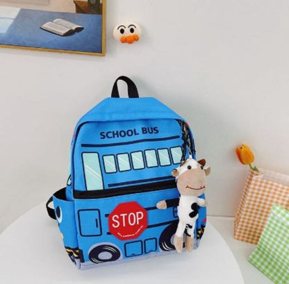 Student Cartoon Backpack Toddler Baby 3-6 years Old Small School Bag Child Cute Car Backpack Baby Boy Bag Lightweight